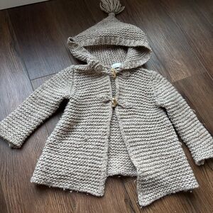 BUHO Unisex Spain Kids Alpaca Blend Pompom Knit Jacket Cardigan Sweater sz 3-6mo